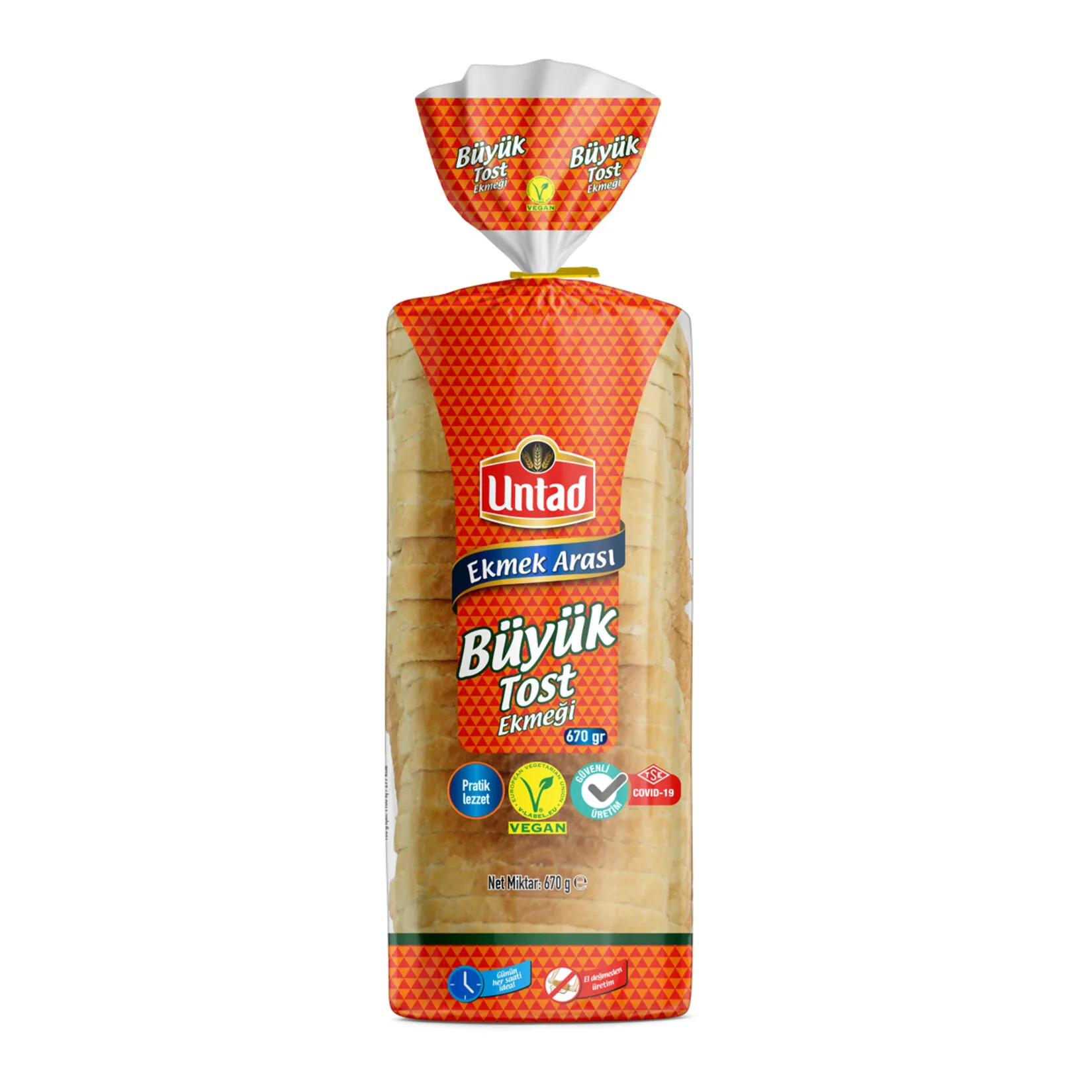 UNTAD BÜYÜK TOST EKMEK 670 G