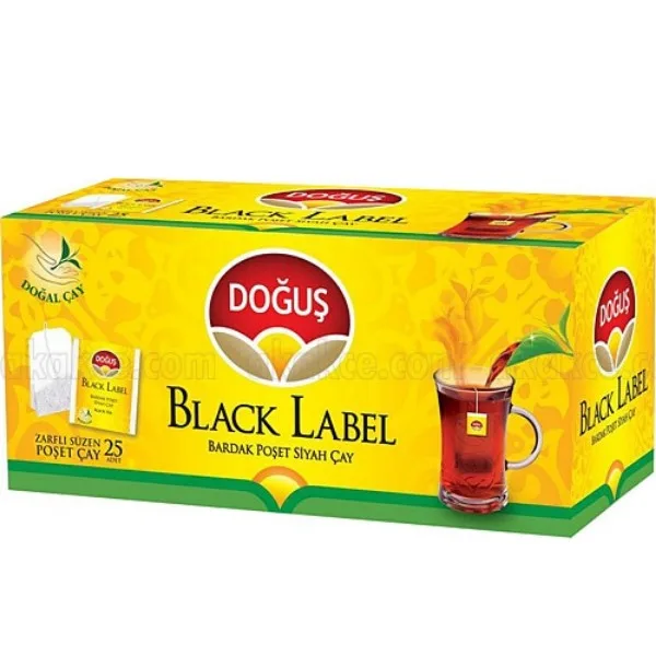 DOĞUŞ BLACK LABEL  SÜZME POŞET 25 adt