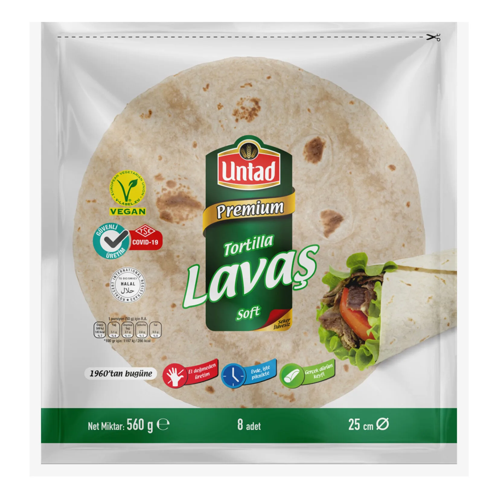 UNTAD LAVAŞ 560 G 8 ADET