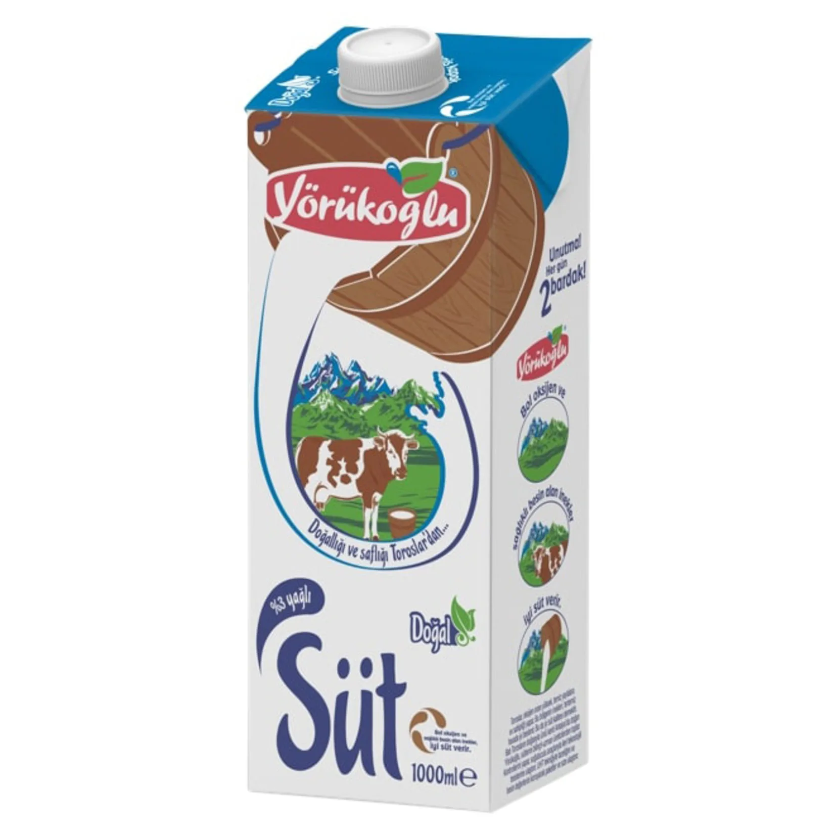 YÖRÜKOĞLU YAGLI SÜT 1 LT(15214030)