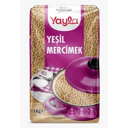 YAYLA YEŞİL MERCİMEK 1 KG(85019)