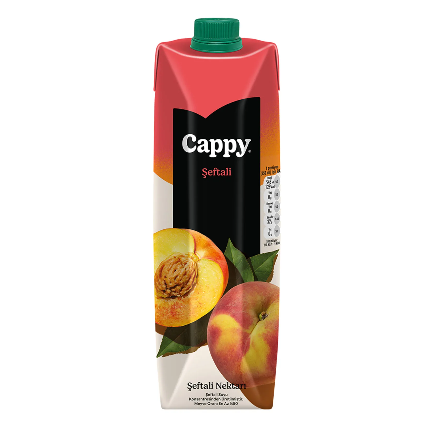 CAPPY %100 ŞEFTALİ 1 LT